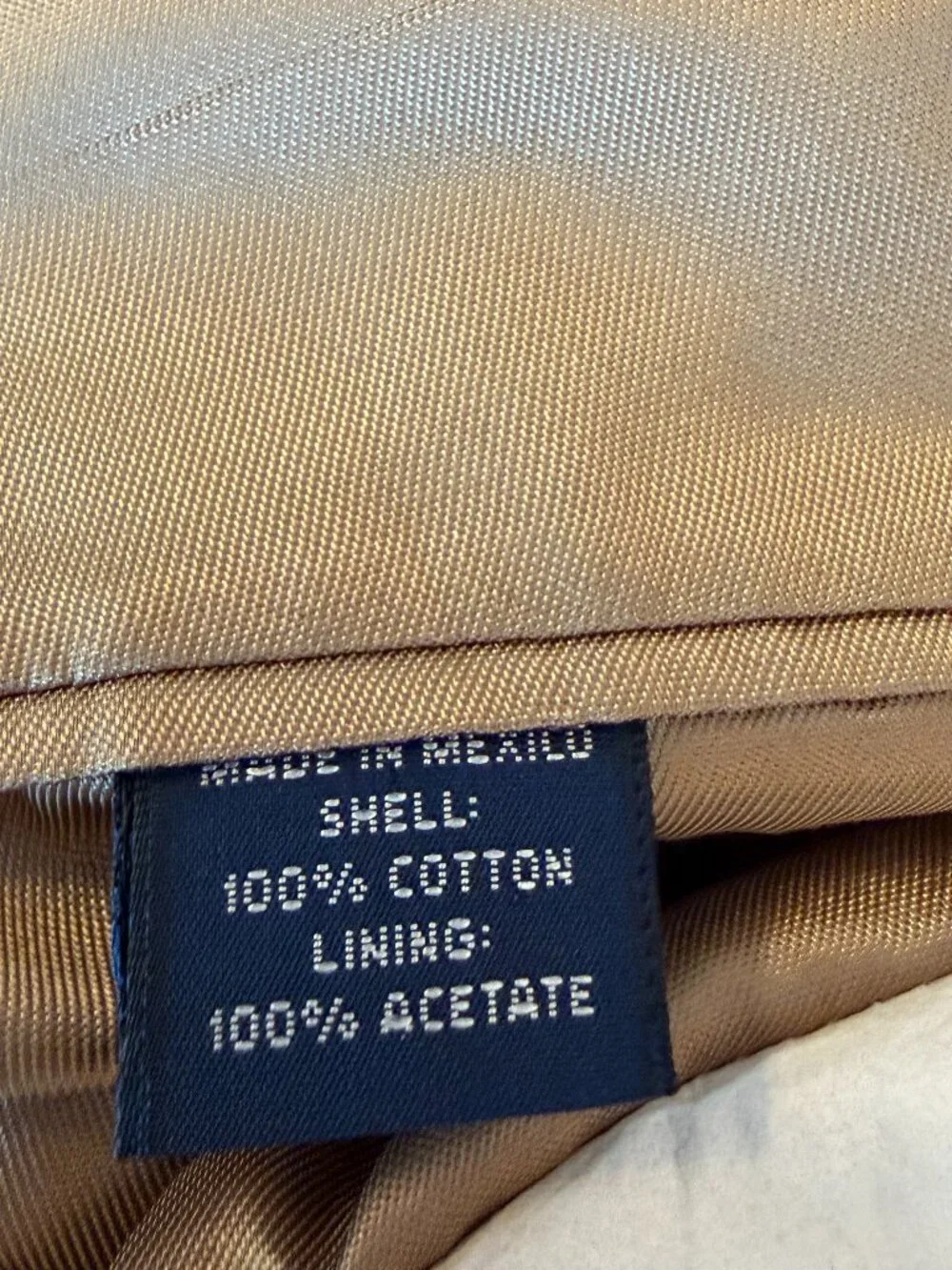 Polo Ralph Lauren men's vintage blazer large jacket khaki cotton beige tan